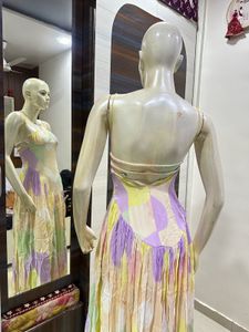 Pastel Polka Dot Maxi Dress