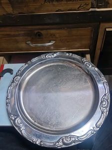 Vibtage Silver Dinnerware Plate