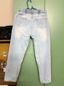 Ribbed Light Blue Demin