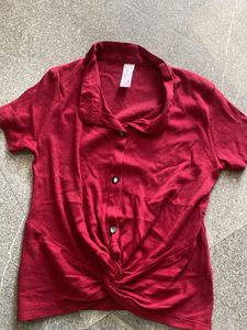Red Crop Top For Women