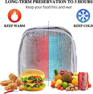 Gray Lunch Bag - Insulated &amp; Reusable