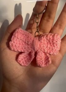 Crochet Bow Keychain