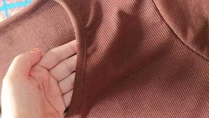 Stylish Brown Body-hugging Top