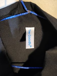 Unique Scarf-Accented Black Dress in small size