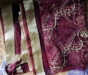 Maroon Dupatta