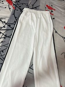 White Track Pants