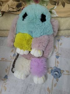 Fuzzy Bunny Plush Bag