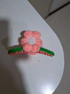 Cute Crochet Flower Hair Clip