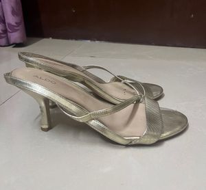 Gold Aldo Heels
