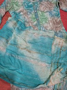Kurti Set With Pant And Dupatta