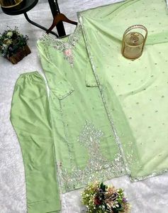 Top,Pant,With Dupatta