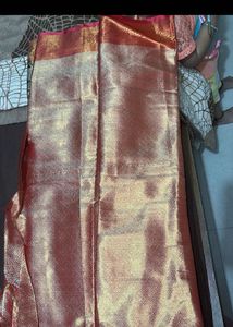 Golden Saree With Blouse