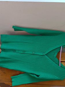Green Knit Cardigan