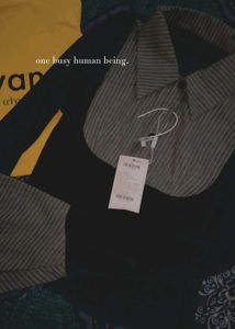 Collared Long Sleeve Top