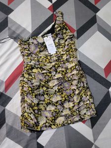 Floral One-Shoulder Mini Dress