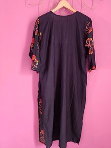 Black  Crape Kurti