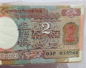 Rare Rs-2 Indian 88 notes bundle,Good condition