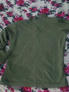 Vintage Green Knit Warm Top
