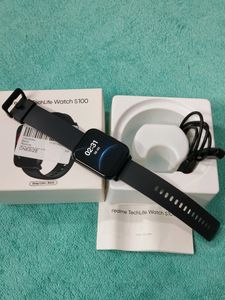 Realme Black Strap TechLife Watch S100 1.69 HD Dis