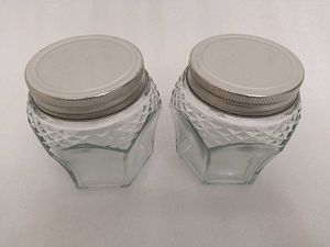 Glass Jar For Sugar And Tea