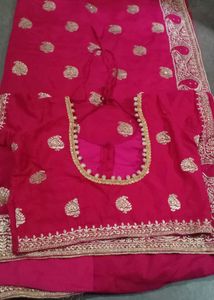 A New Beautiful Rose Colour Chiffon Saree 🤩💖