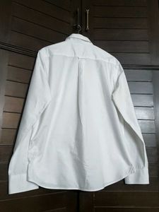 U.S. Polo Assn. Men White Cotton Tailoredfit Shirt