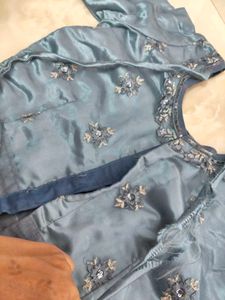 Grey Lehenga /Choli With Grand Sequence Work