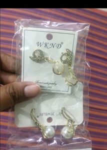 Two Pair Korean Gold Plated Earrings