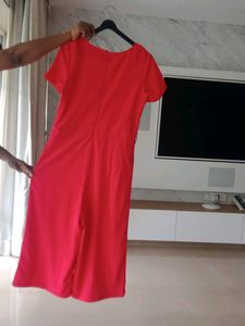 Red Jumpsuit Withbelt