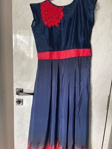 Blue Colour Gown