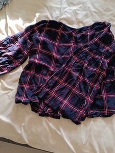 Plaid Flannel Top