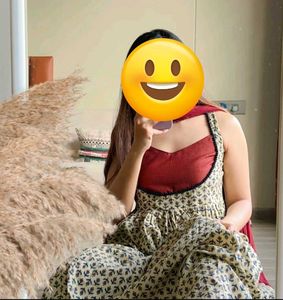 Floral Print Ethnic Dress