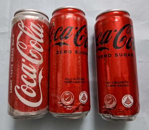 COCA COLA EMPTY CANS