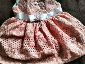 Cute Peach Baby Dress