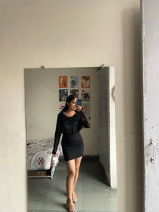 Elegant Black Embellished Top