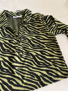 Zebra Print Crop Top