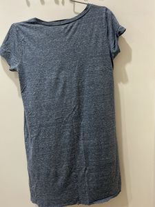 Casual Grey T-Shirt Dress