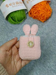 Crochet Rabbit Airpods Case