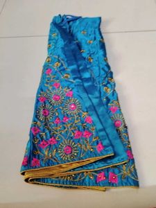 Pink Blue Lehenga Set...