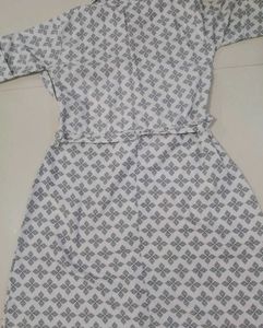 Patterned Shirt Dress