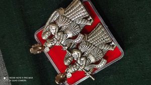 Radhakrishna Earings Light Weight.
