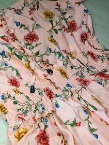Floral Smocked Crop Top