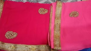 Pink Saree