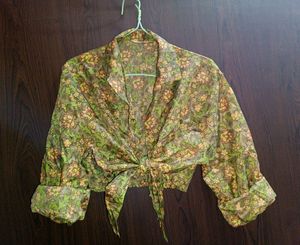 Floral Retro knot Shirt🎀
