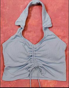 Blue Halter Top