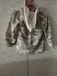 Boys Patterned Zip-Up Hoodie