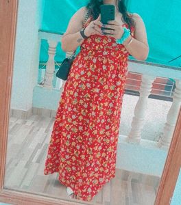 Floral Print Maxi Dress