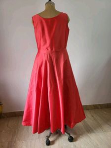 Coral Embellished Gown