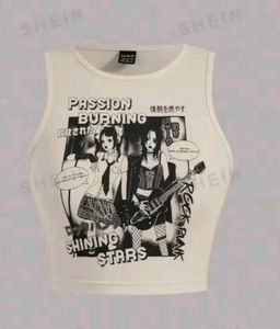 Anime Graphic Crop Top