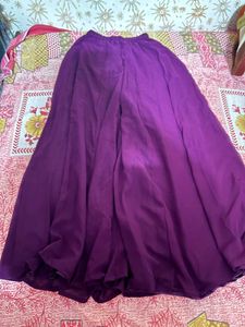 Wine Colour Stiched Dress With Dupatta
